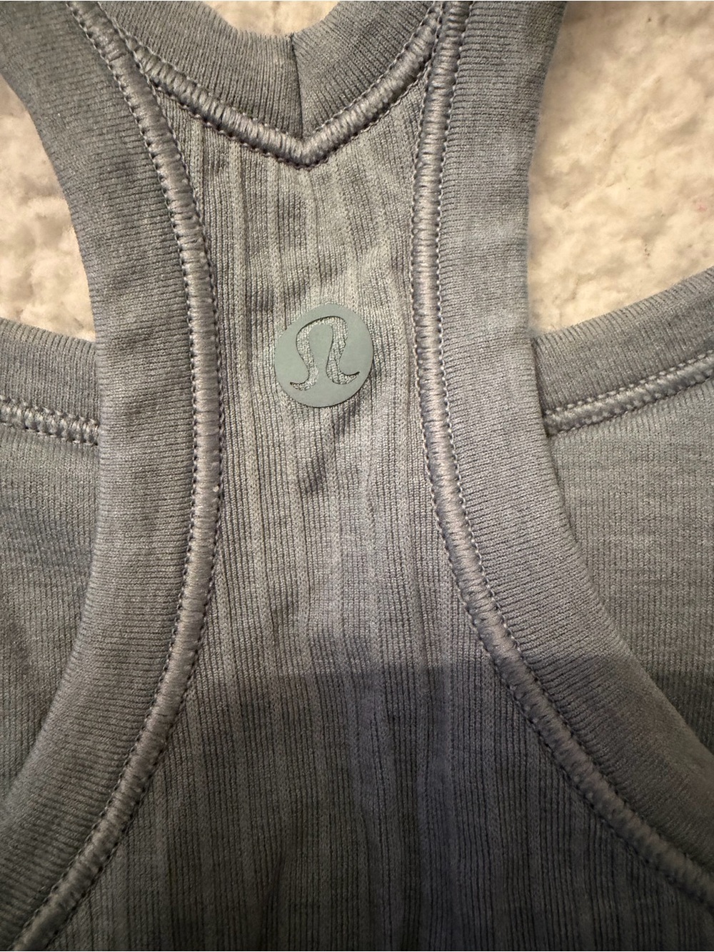 lululemon athletica Ebb To Street Ribbed Racerback Tank Top in Gray - Picture 4 of 5